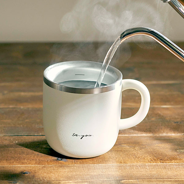 熱湯をさっと冷まして適温をキープ】白湯専用マグカップ『白湯専科