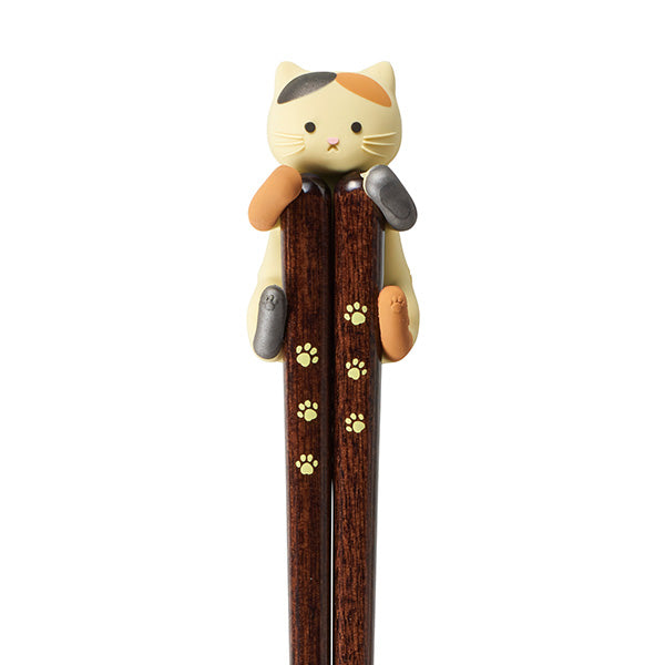 【お箸をだっこ】抱っこ猫のお箸＆箸置きセット