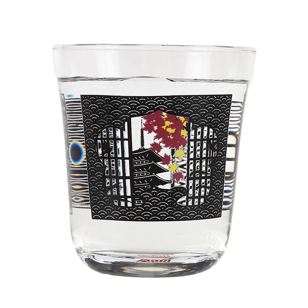 【温度で色づく京都グラス】２種セット　『春の桜』と『秋の紅葉』