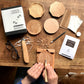 【自分で作る】木製豆皿 ハンドメイドキット　彫刻刀付き