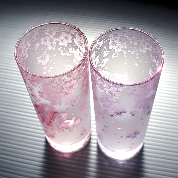 桜咲くロンググラス