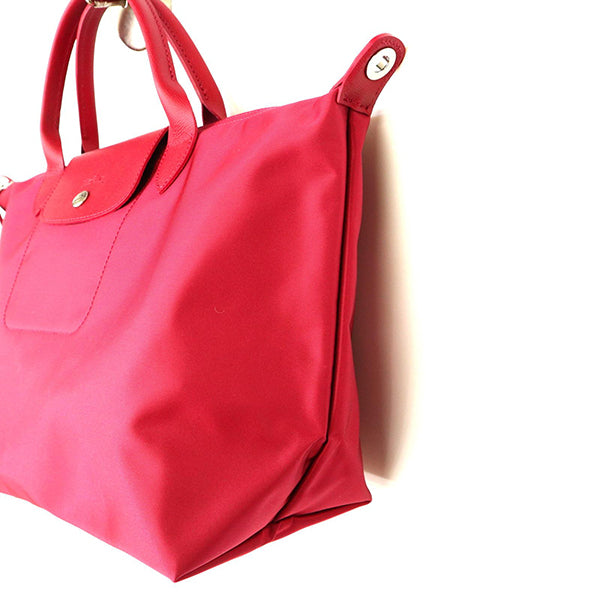 美品✨ ロンシャン トートバッグ ハンドバッグ 2way 大容量 ピンク