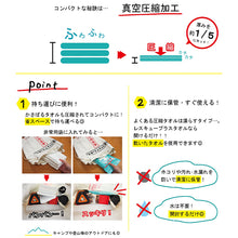 画像をギャラリービューアに読み込む, 【省スペースなのにフワフワ】防災用 真空圧縮タオル（3枚入り）
