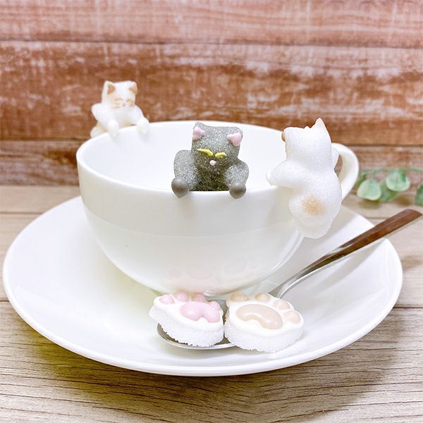 【かわいいお砂糖】よじ登り猫 ２箱セット