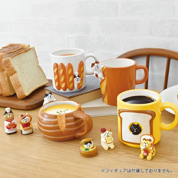 焼き立てパンのマグカップ