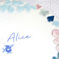 【不思議の国のアリス】　アリスと白うさぎのプレート