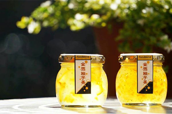 【ジュレジャム】金箔柚子茶ジャム　２個セット