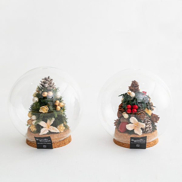【訳あり】コルクガラス　クリスマスドーム