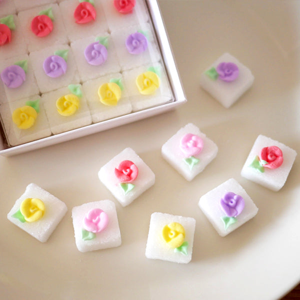【かわいいお砂糖】バラの角砂糖 ２箱セット