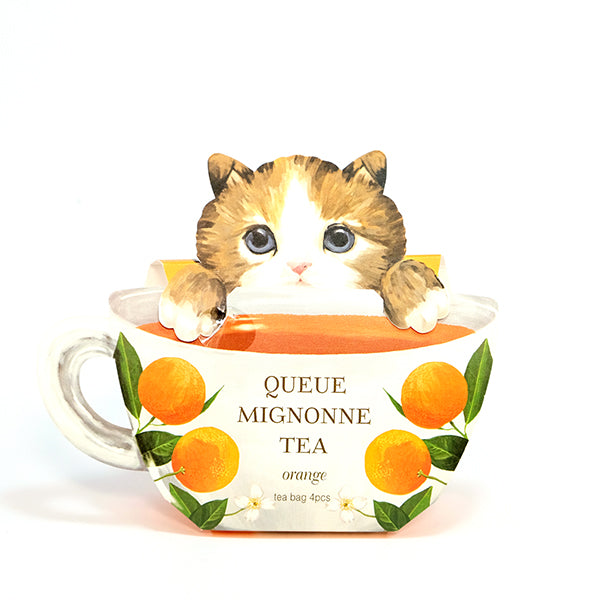 【SALE】かわいい子猫のフレーバーティー　オレンジ　３箱セット（１箱４包入り）