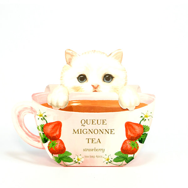 【SALE】かわいい子猫のフレーバーティー　ストロベリー　３箱セット（１箱４包入り）