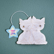 画像をギャラリービューアに読み込む, 【12星座のティーバッグ】星座ねこ　ふたご座（Gemini）
