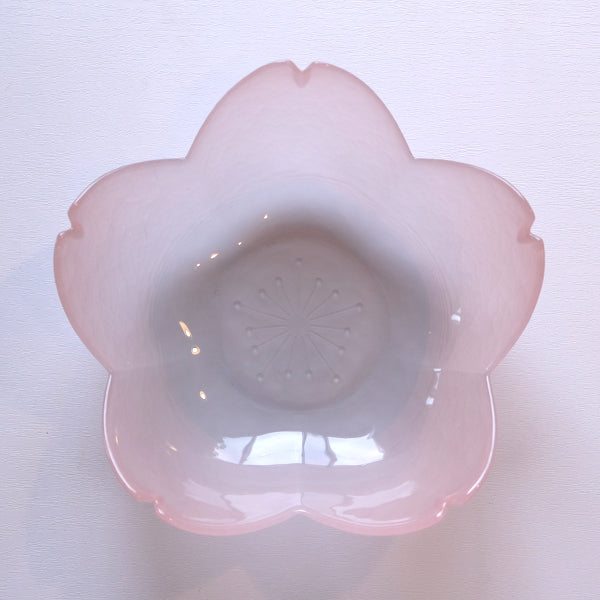 【桜のガラス皿】はなほのか　盛鉢